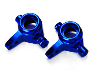 Traxxas 6439 Steering blocks, 6061-T6 alu, left & right (blue-anodized)