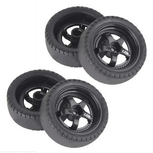 LDRC LA0046BK Drift Tyres MTD 5-Spoke Black (4pcs) 1/18