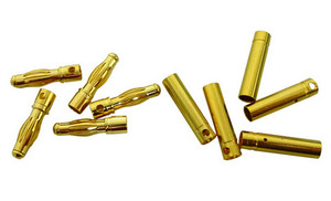 Hobby Works B303 Bullet Plugs 4mm (5 Pair ) 