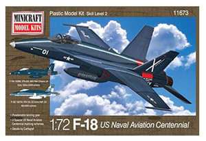 Minicraft 11673 F-18 US Naval Aviation Centennial Plastic Model Kit 1/72