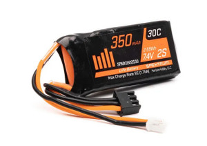 Spektrum SPMX3502S30 350mAh 2S 7.4V LiPo with PH2.0 2 Pin Connector, DYNB0012