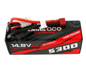 Gens Ace 53004S60D 4S 5300mAh 14.8V 60C Hardcase/Hardwired LiPo Battery (Deans) Gens Ace 53004S60D 4S 5300mAh 14.8V 60C Hardcase/Hardwired LiPo Battery (Deans)