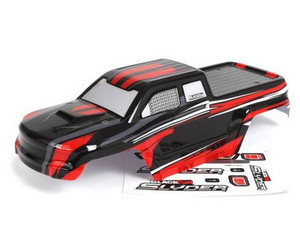 Blackzon 540190 Slyder MT Body (Black/Red) 1/16