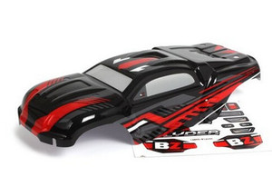 Blackzon 540192 Slyder ST Body (Black/Red) 1/16