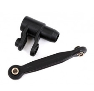 Traxxas 7847 Servo horn, steering/ linkage, steering (48mm, assembled w/pivot balls)