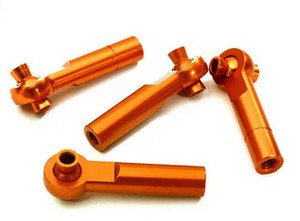 Integy 28067ORANGE 3mm Metal Ball End 35mm Long M4 Normal(2)Reverse(2)Thread for 1/10 Revo & Summit