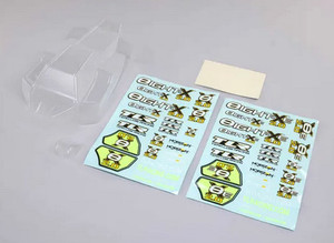 Losi TLR240018 Buggy Clear Body with Decals, 8X 2.0, 8XE 2.0 1/8