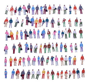 Evemodel P100 People Standing And Sitting Painted HO (100pcs)