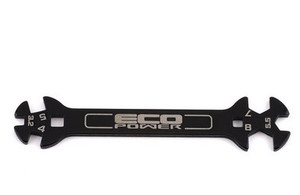 Eco Power 3029 Steel Turnbuckle Box Wrench (3.2/ 4/ 5/ 5.5/ 7 & 8mm)