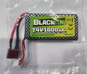 Blackzon 540247 LiPo Battery 7.4V, 1600mAh w/T-Plug