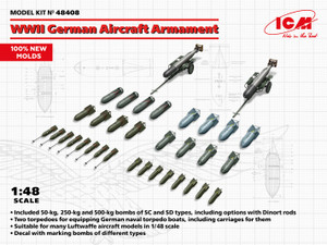 ICM 48408 WWII German Aircraft Armament 1/48 ICM 48408 WWII German Aircraft Armament 1/48