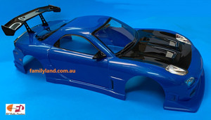 Colt M2314PB RX-7 FD3S w/Wing Post Painted Body Blue 200mm (No Hole) 1/10