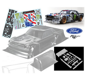 Bodyworx N139-1 Clear Body Hoonicorn Drift American Flag Edition 200mm 1/10