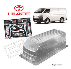 Bodyworx N090 Clear Body Hiace Van (190mm) 1/10
