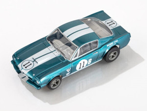 AFX 22071 1965 Shelby Mustang GT350R Donohue Blu/Wht 1/64 AFX 22071 1965 Shelby Mustang GT350R Donohue Blu/Wht 1/64