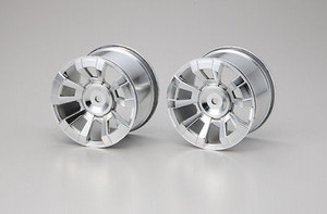 Kyosho MTH001SM Wheel Silver Platige 2pcs for 1/10 MFR