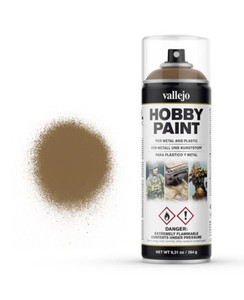 Vallejo 28014 Aerosol Leather Brown 400ml Hobby Spray Paint
