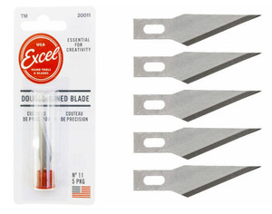 Excel 20011 SUPER SHARP DOUBLE HONED BLADE No 11 (5pcs) Excel 20011 SUPER SHARP DOUBLE HONED BLADE No 11 (5pcs)