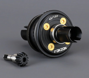 Fonzon FZCS64313T 43/13T Full Metal Split F/R Universal Diff for Arrma 6S Series w/100K CST Oil & 10T Input Pinion