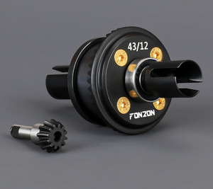 Fonzon FZCS64312T 43/12T Full Metal Split F/R Universal Diff for Arrma 6S Series w/100K CST Oil & 10T Input Pinion