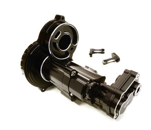 Integy 27126BLACK Alloy Gearbox Housing for Axial SCX10 II w/ LCG Transfer Case