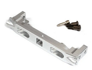 Integy 29781SILVER Alloy Rear Bumper Mount for Axial 1/10 SCX10 II 6X6 (AXI31634)