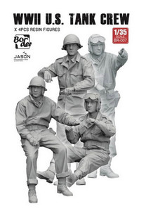 Border BR-007 WW II U.S. Tank Crew Plastic Model Kit 1/35