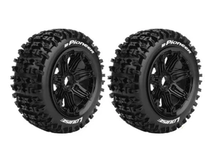 Louise LT3243B B-Pioneer 1/5 Buggy Rear Tyre and Bead Lock Black Wheel Hex 24mm (2pcs)
