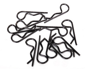 Traxxas 1834A Black Standard-Duty Body Clips (12)
