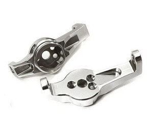 Integy 28087SILVER Alloy Caster Blocks for Traxxas TRX-4 Scale & Trail Crawler (TRX  8232)