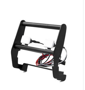 Integy 30976BLACK Realistic Front Alloy Bumper w/ LED for TRX-4 Ford Bronco Style Body (TRX  9224)