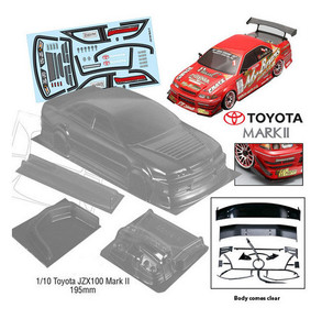 Bodyworks N161 JZX100 Mark II Chaser Clear Body 195mm 1/10