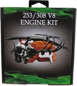 DDA AC010 A9X/LX SS V8 Engine Plastic Kit Accessory (SINGLES) 1/24 - Suitable for A9X & LX SS Torana Plastic Kits
