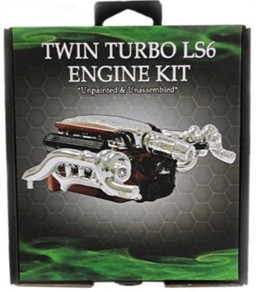 DDA AC007 A9X/LX SS Twin Turbo LS Torana Engine Plastic Kit Accessory (SINGLES) 1/24 - Suitable for A9X & LX SS Torana Plastic Kits