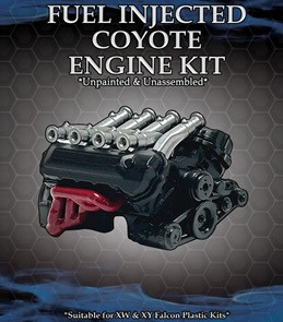 DDA AC028 Ford XW/XY Fuel Injected Coyote Engine Plastic Kit Accessory (SINGLES) 1/24 - Suitable for XW & XY Falcon Plastic Kits