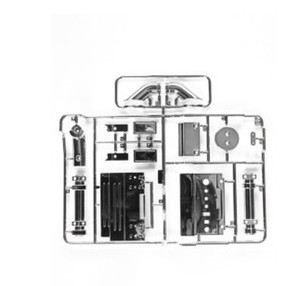 Tamiya 9115425 S Parts - Upper & Lower Exhaust Assembly  GRAND HAULER 1/14