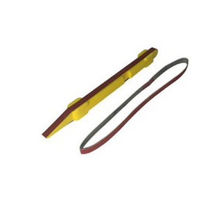 Excel 55725 YELLOW SANDING STICK w/2 BELTS #400 GRIT