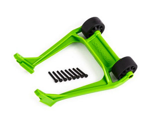 Traxxas 9576G Wheelie bar, green (assembled)/ 3x20 CS (8) Sledge