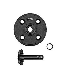 Team Associated 92568 RC10B84 FT 39/17 RING AND PINION OVERDRIVE GEAR SET, STEEL