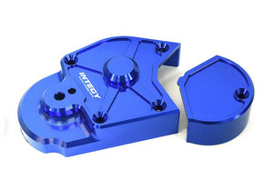 Integy 33646BLUE Transmission Housing Set for Losi 1/4 Promoto-MX Motorcycle (LOS262008)