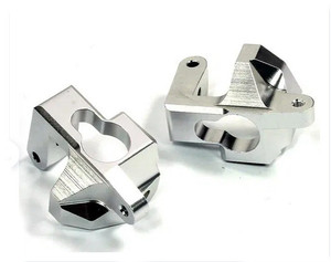 Integy T8688SILVER Caster Blocks for HPI Ken Block WR8 3.0 (HPI 101209, 108077)