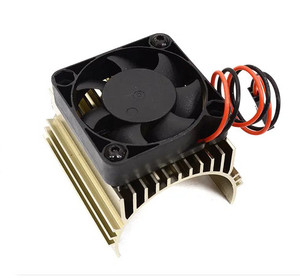 Integy 31511BROWN Motor Heatsink w/ Cooling Fan 40x40mm for Brushless Motor 4074/4274/1515 Size