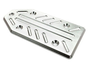 Integy 25118SILVER Rear Skid Plate for Losi 5ive-T
