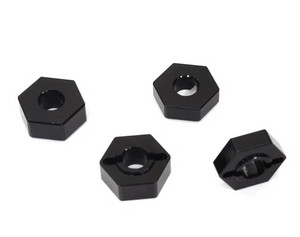 Integy 31939BLACK 12mm Hex Wheel Adapters for Losi 1/10 2WD RTR 22S Drag, ST & SCT