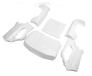 Losi LOS-3662 1:5 Body Set, Complete, White, 5IVE-T 3.0