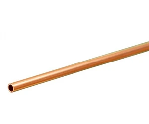 K&S 8120 COPPER TUBE .014 WALL (12in LENGTHS) 1/8in
