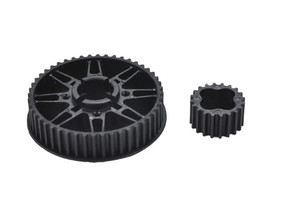 Serpent 903722 Pulley set rear (2) S989