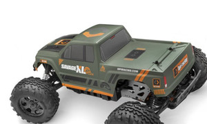 HPI 160097 GTXL-1 CLEAR BODY (includes DECAL and WINDOW MASK) 1/8