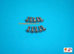 Family Land M3x8mm Stainless Steel Button Head Socket Screws (10pcs) (Marine)