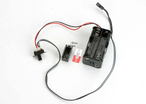 Traxxas 3170 Battery holder, 4-cell/ on-off switch